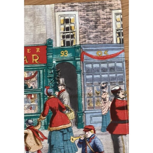 Vintage Tea Towel Marks & Spencer Penny Bazaar 100% Cotton Made In UK Christmas - Picture 8 of 11